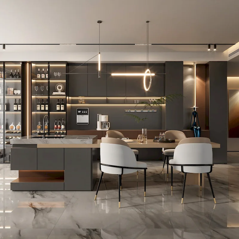 Set of 2 Microfiber Leather Upholstered Dining Chairs with Metal Legs - 20x21x32