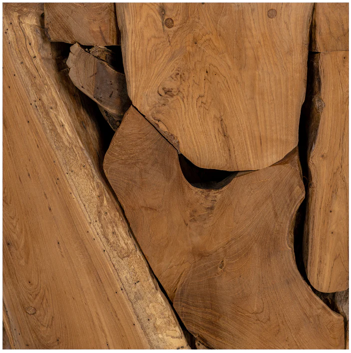 Rhea Teak Wood 32 Round Coffee Table