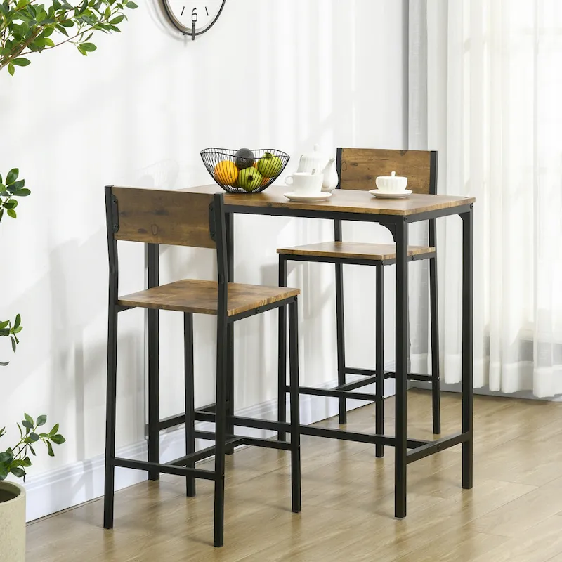 Carbon Loft Padrad Industrial Counter Height 3-piece Dining Set