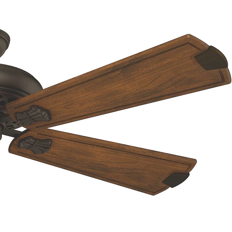 Casablanca 60  Fellini Fan with 5 Walnut Regal Hand-carved Wood Blades