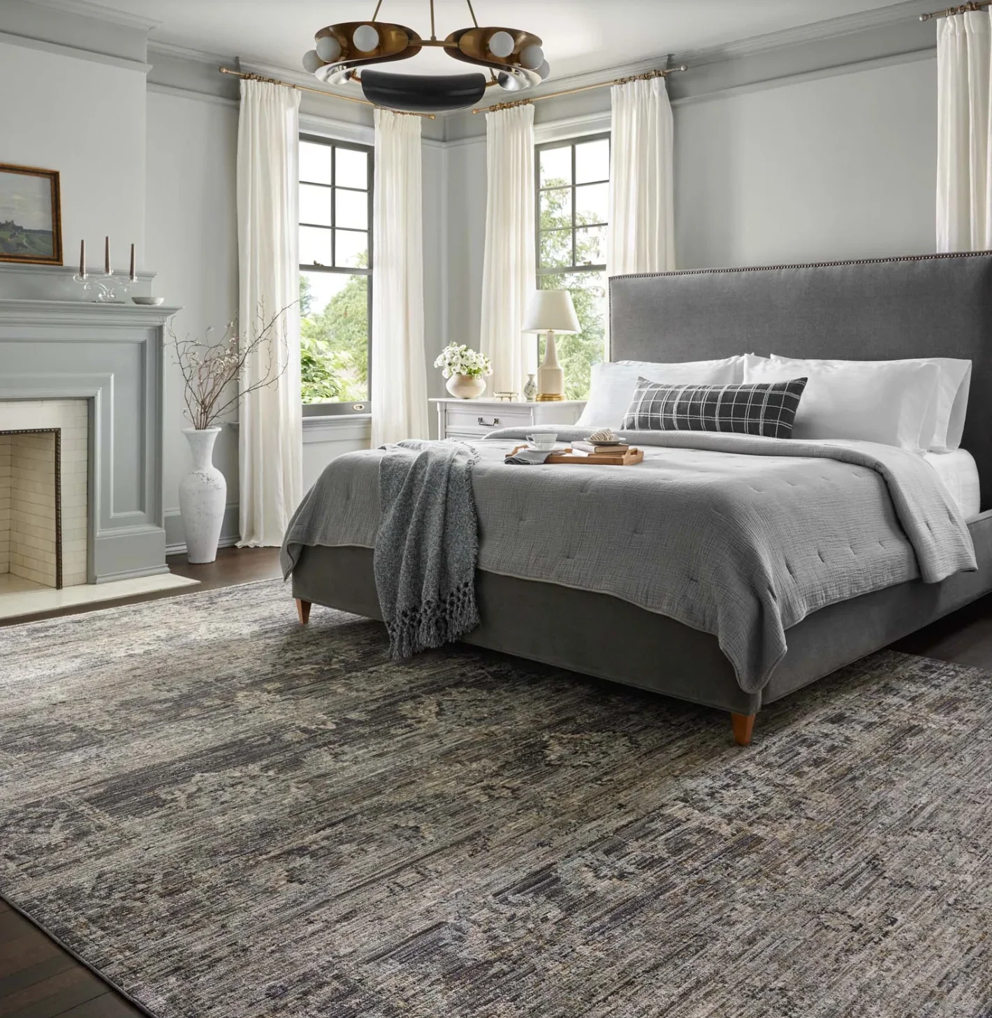 Katherine Graphite/Jade Rug