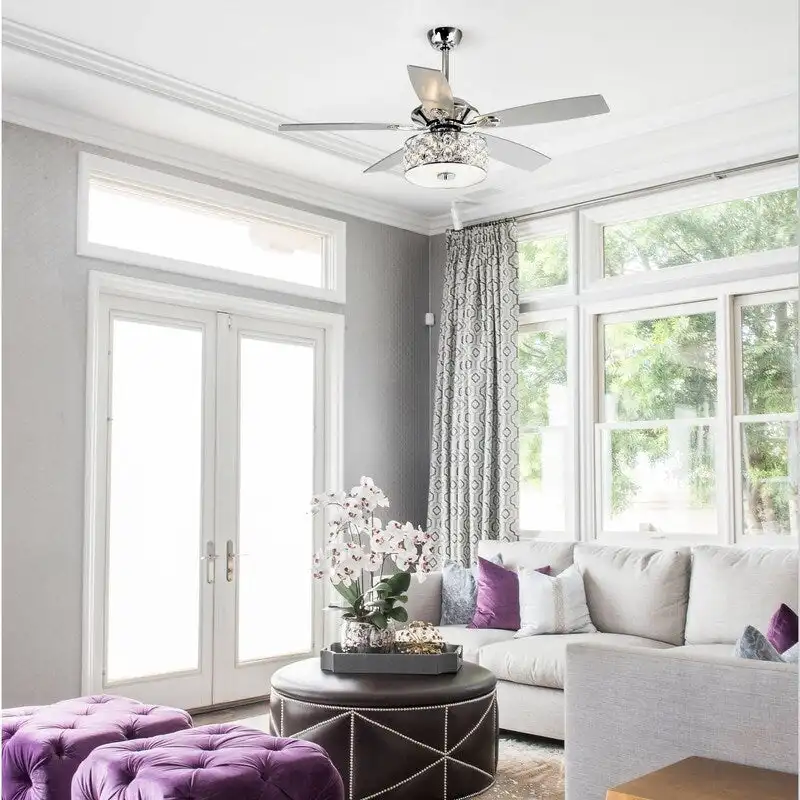 52-in Modern Ceiling Fan With Light and Remote Control