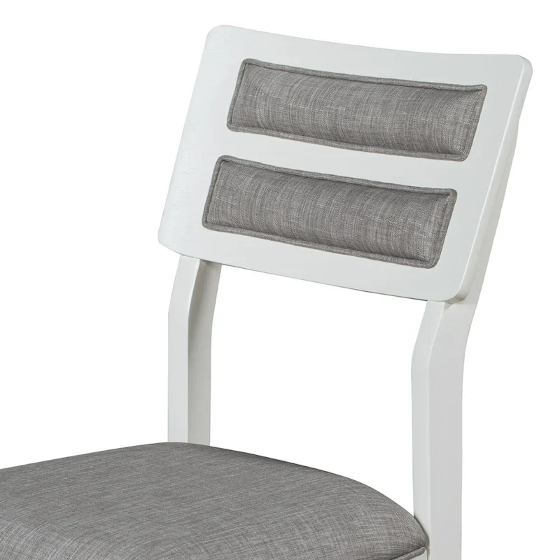 6-Piece Wooden Dining Table Set with 4 Chairs & Bench