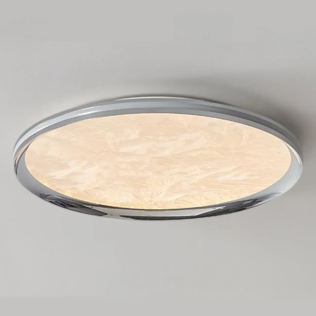 Modern Circular Flush Mount Ceiling Light with Acrylic Shade