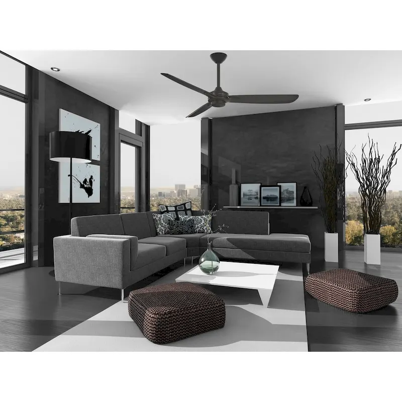 Minka Aire Rudolph Coal 3 Blade 52 Inch Ceiling Fan