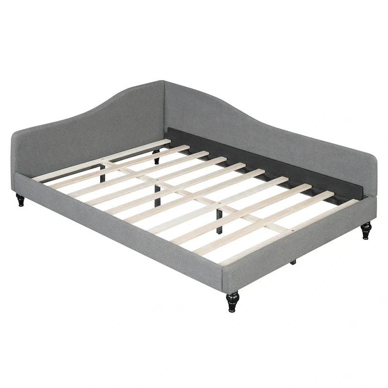 Full L-Shaped Daybed with Wood Legs