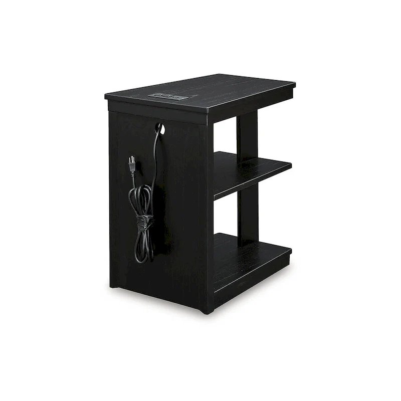 Signature Design by Ashley Winbardi Black Chairside End Table - 16W x 21D x 24H