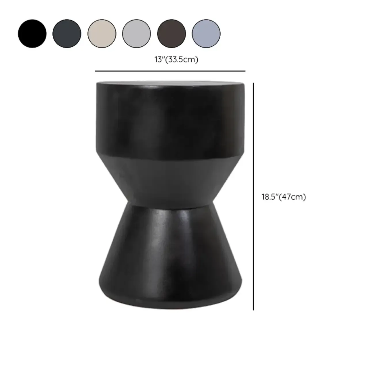 Living Room Modern Concrete Round Side Table