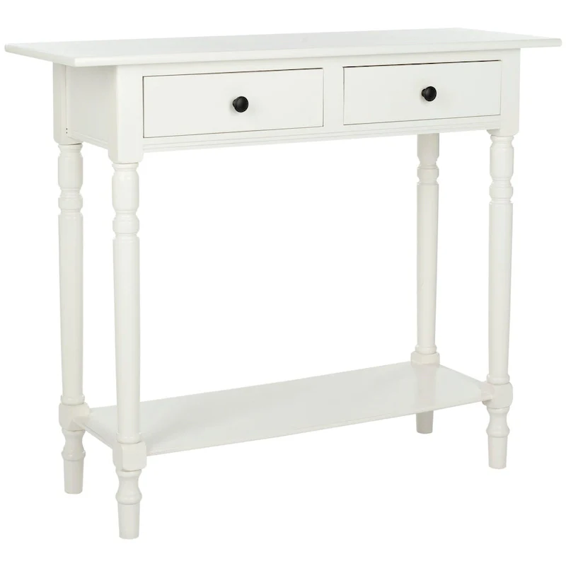 Arvilla Grey 2-Drawer Console Table - 37.8 x 13 x 31.9 - 38Wx13Dx32H