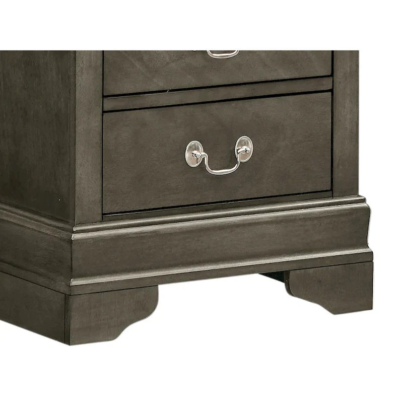 Louis Phillipe Traditional 2-drawer Wood Nightstand