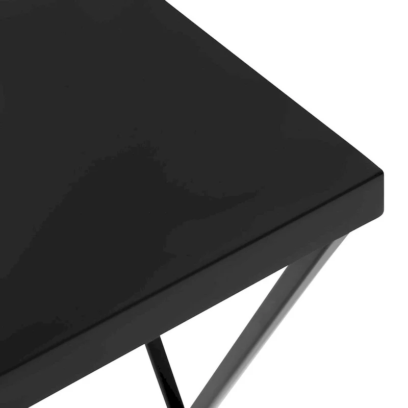 Kate and Laurel Elix Wood and Metal Table and Plant Stand