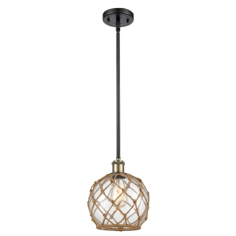 Innovations Lighting Farmhouse Rope 8  Wide Mini Pendant