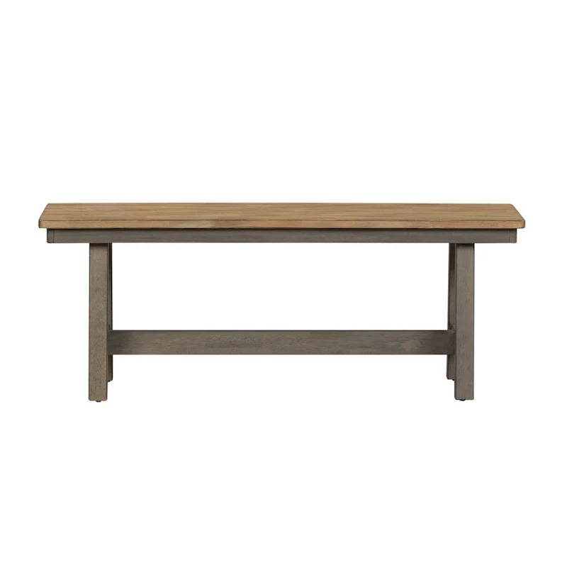 Lindsey Farm Gray and Sandstone Backless Bench