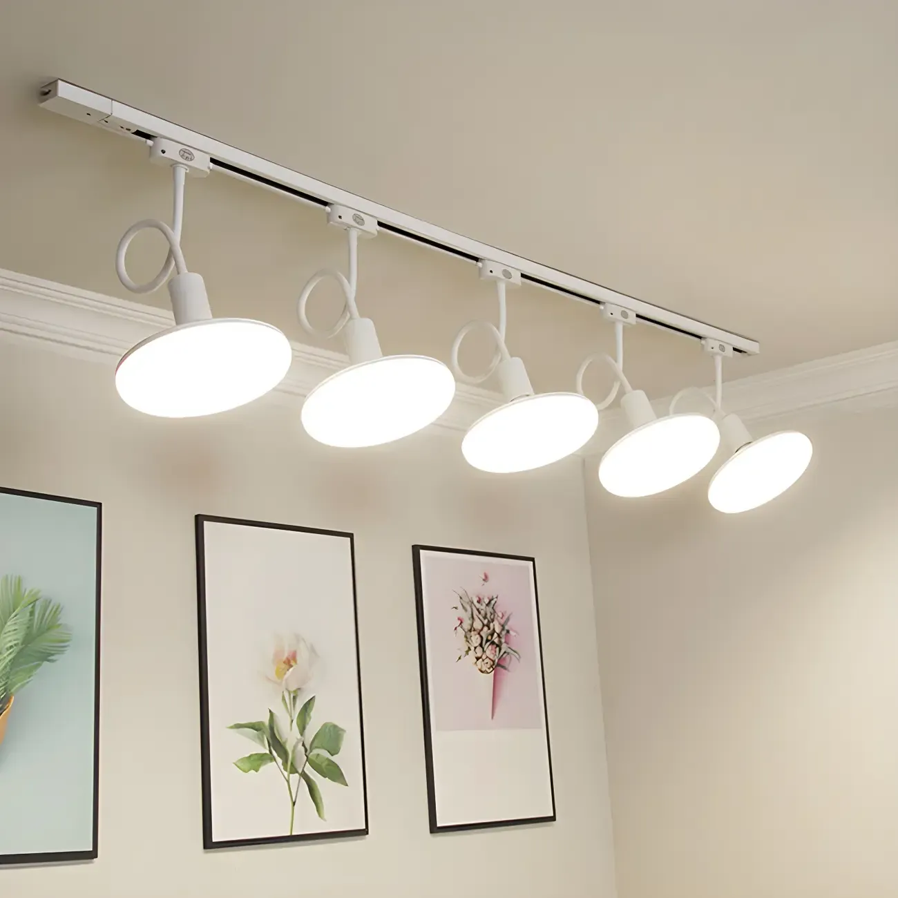 5-Light Modern LED Track Lighting with Adjustable Head