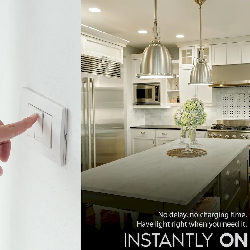 Luxrite BR20 LED Light Bulb, 6.5W=45W, Dimmable, 460 Lumens, Damp Rated, UL Listed, Energy Star, E26 Base 12-Pack