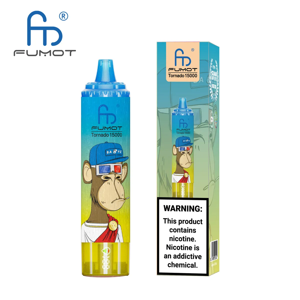 Fumot Tornado 15000 Mr Blue – Einweg-Vape mit Einzelverpackung