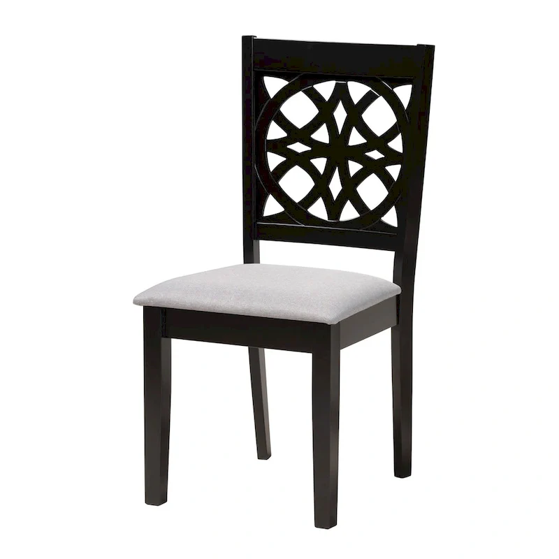 Abigail Modern styled Fabric and Wood Dining Set