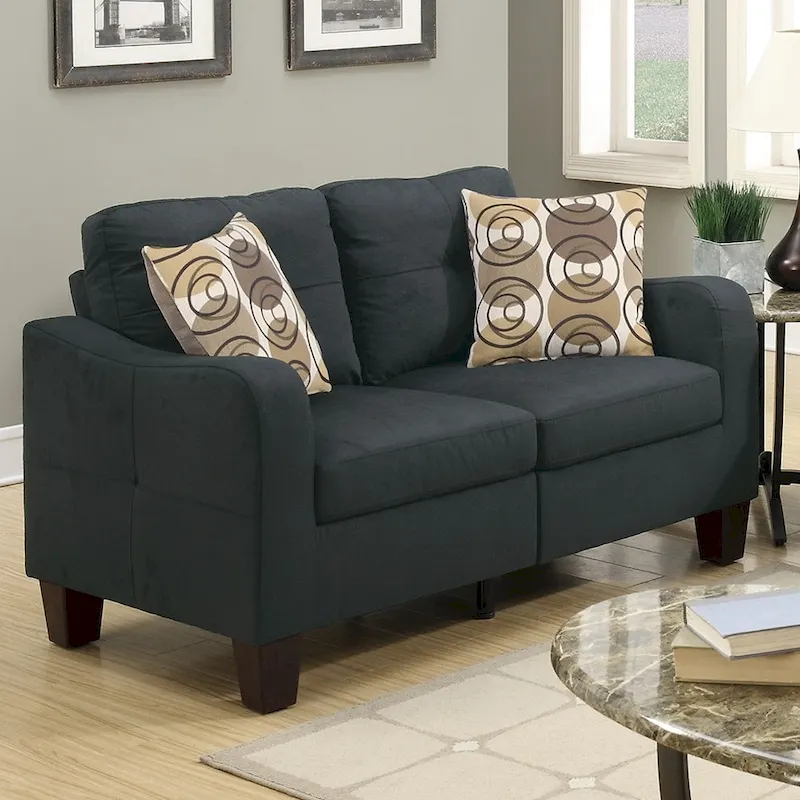 2 Piece Sofa Set with Accent Pillows