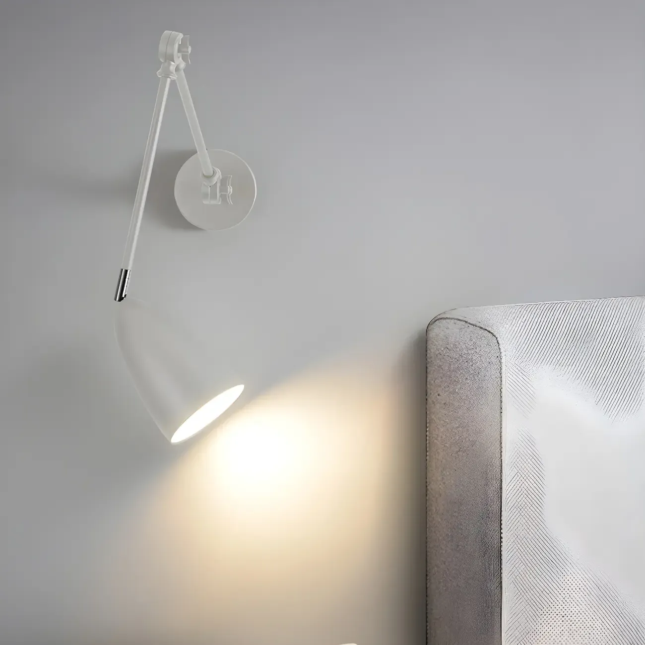 Simple Metal Dome Swing Arm Wall Light