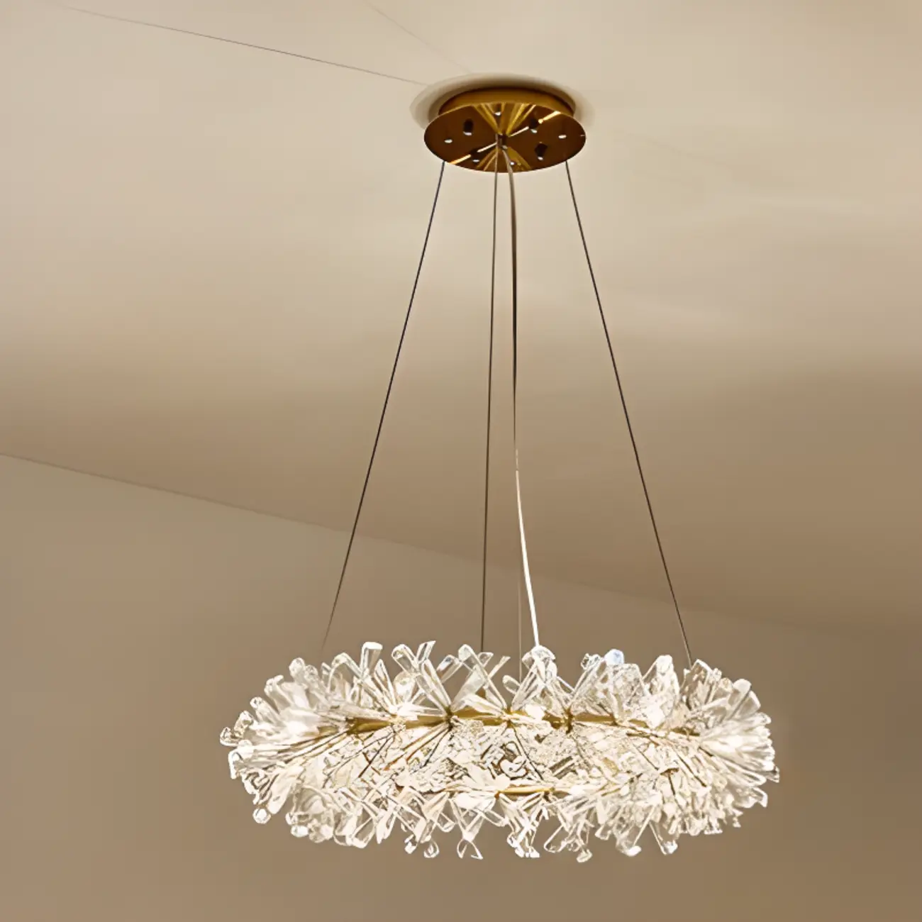 Modern Gold Crystal Garland Ambient Chandeliers