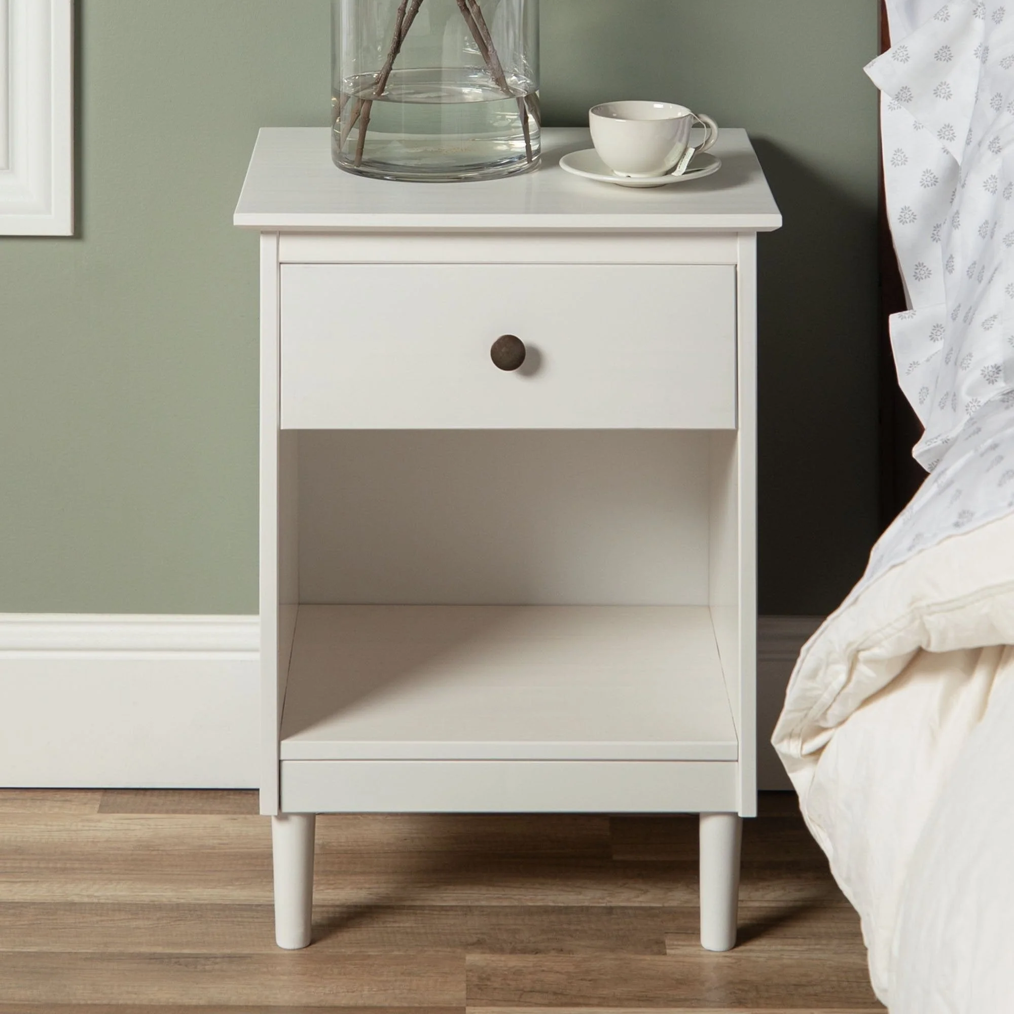 Spencer Solid Transitional Wood Nightstand