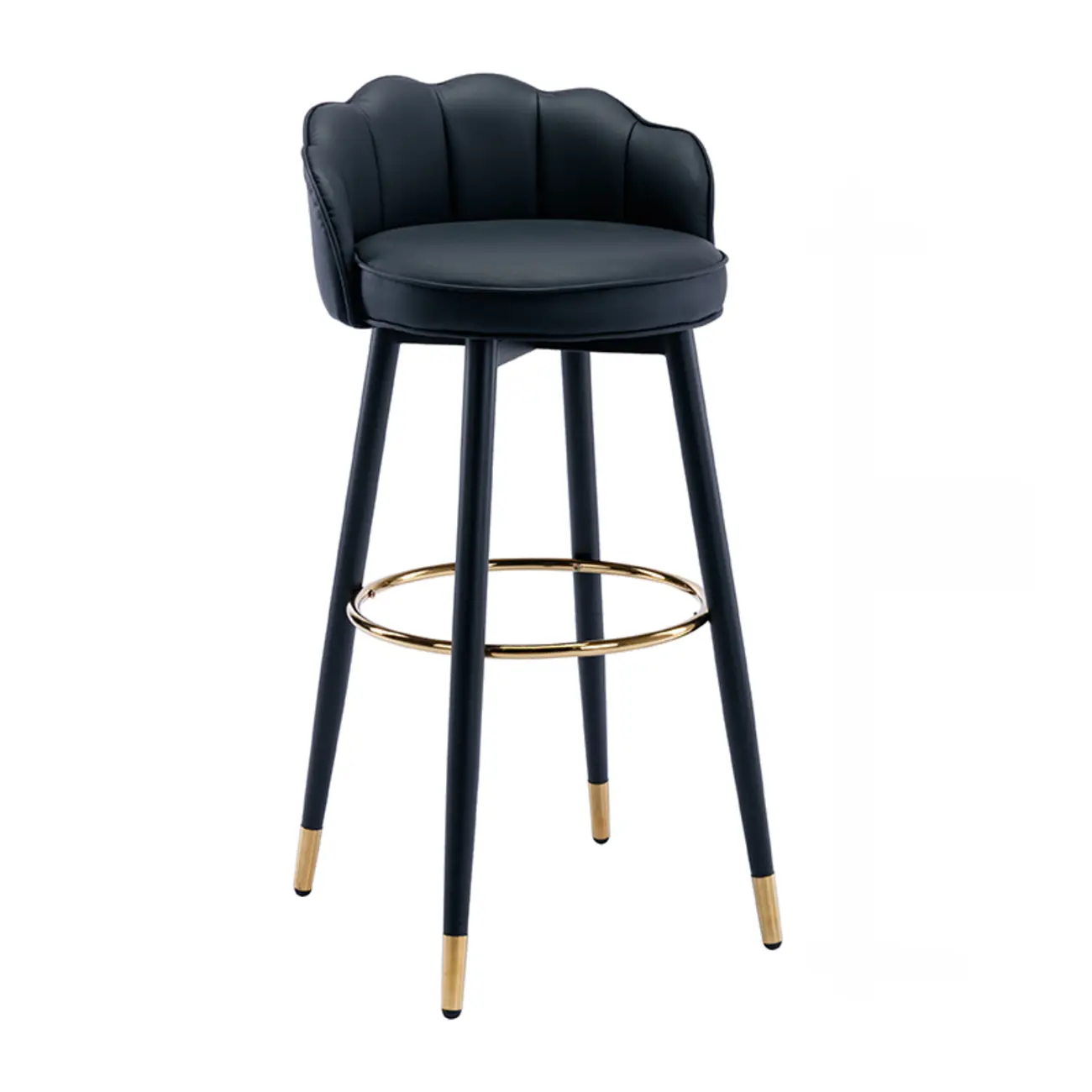 360¡ã Swivel Leather Bar Stool Counter Height