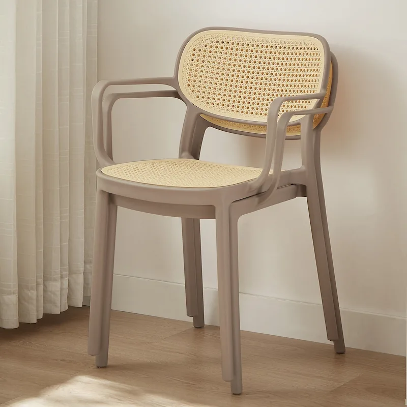 Art Leon Set of 2 Modern Stackable Indoor or Outdoor Dining Chair