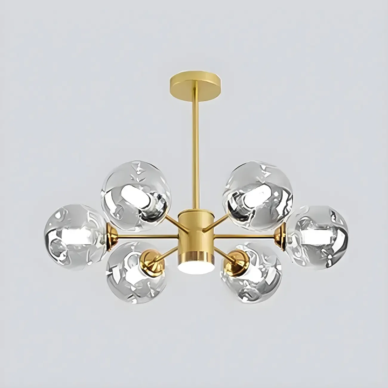 Modern LED Glass Crystal Sputnik Chandelier