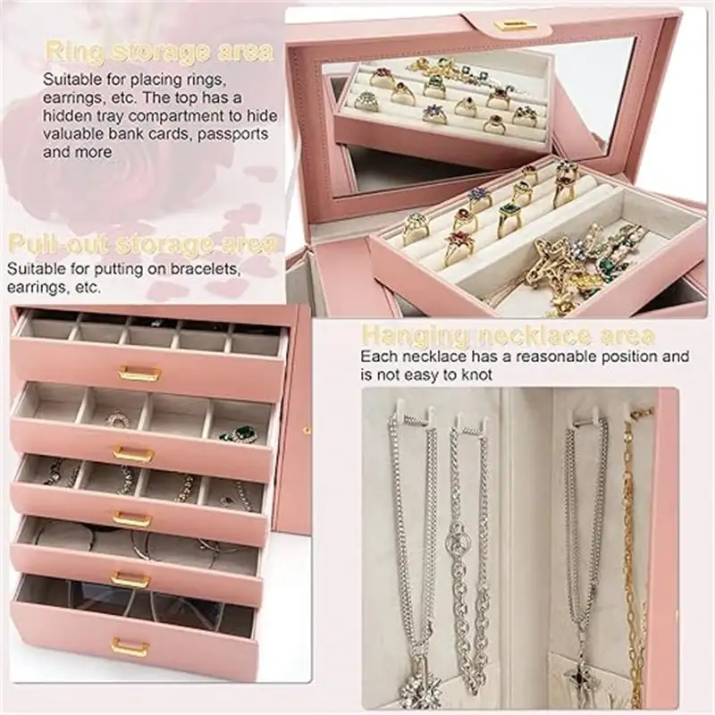 Huge Jewelry Box Organizer Functional