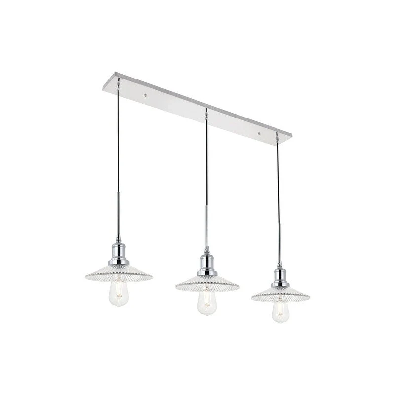 Waltz 3 light black Pendant