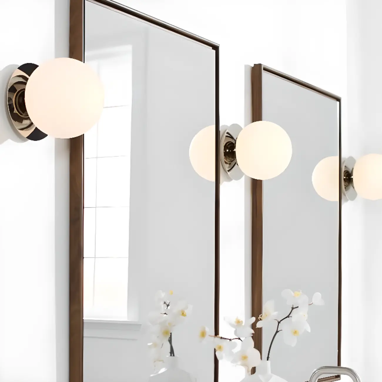 Modern Wall Mounted Vanity Lights with Unique Ball Design