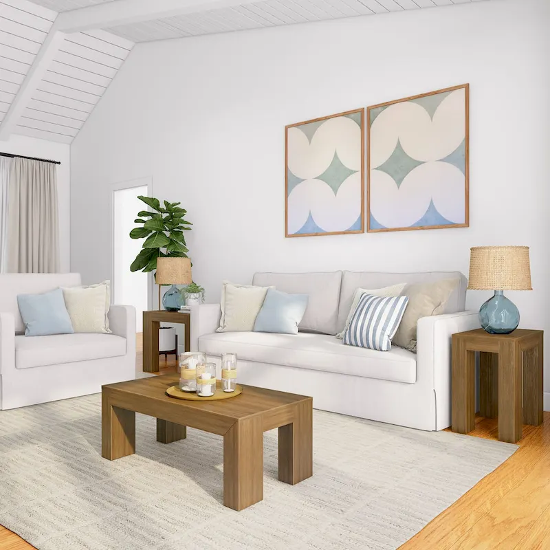 Plank and Beam Modern Rectangular Coffee Table - 40 x 20