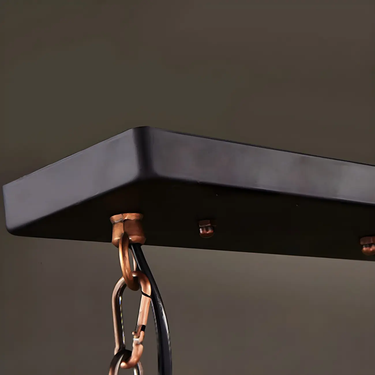 Rustic Industrial Large Wood Island Chandelier