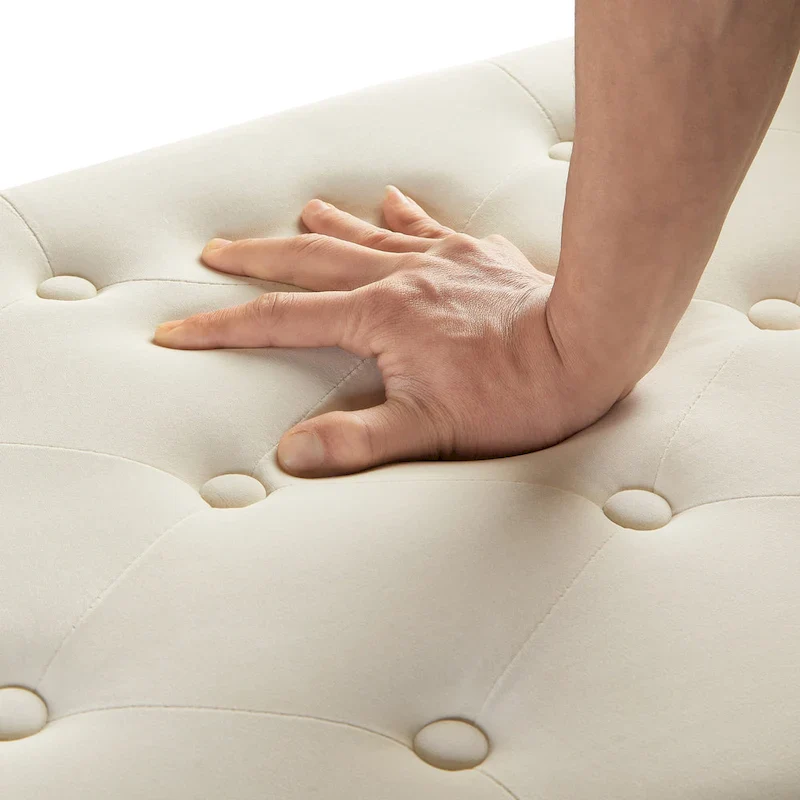 Entryway Living Room Soft Padded Seat with Armrest,Bed Bench