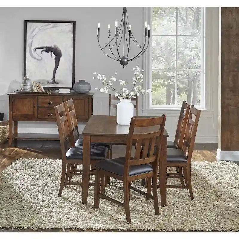 Karlina 8-piece Solid Wood Dining Set