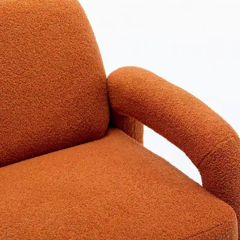 SEYNAR Mid-Century Modern Boucle 51 Solid Wood Curved Sofa