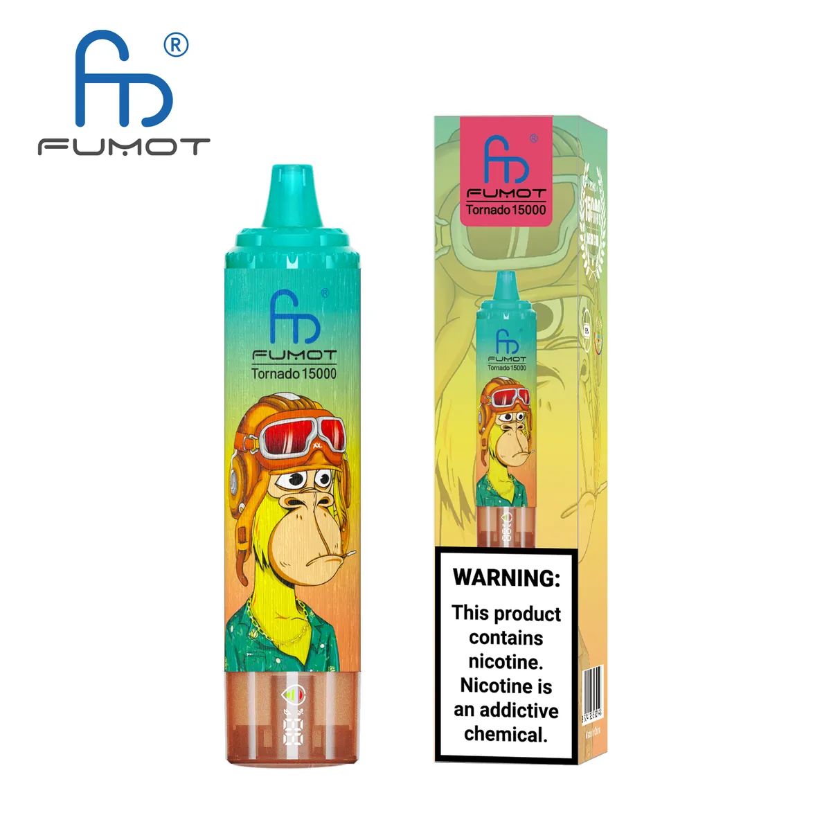 Fumot Tornado 15000 Pineapple Ice – Einweg-Vape mit Einzelverpackung