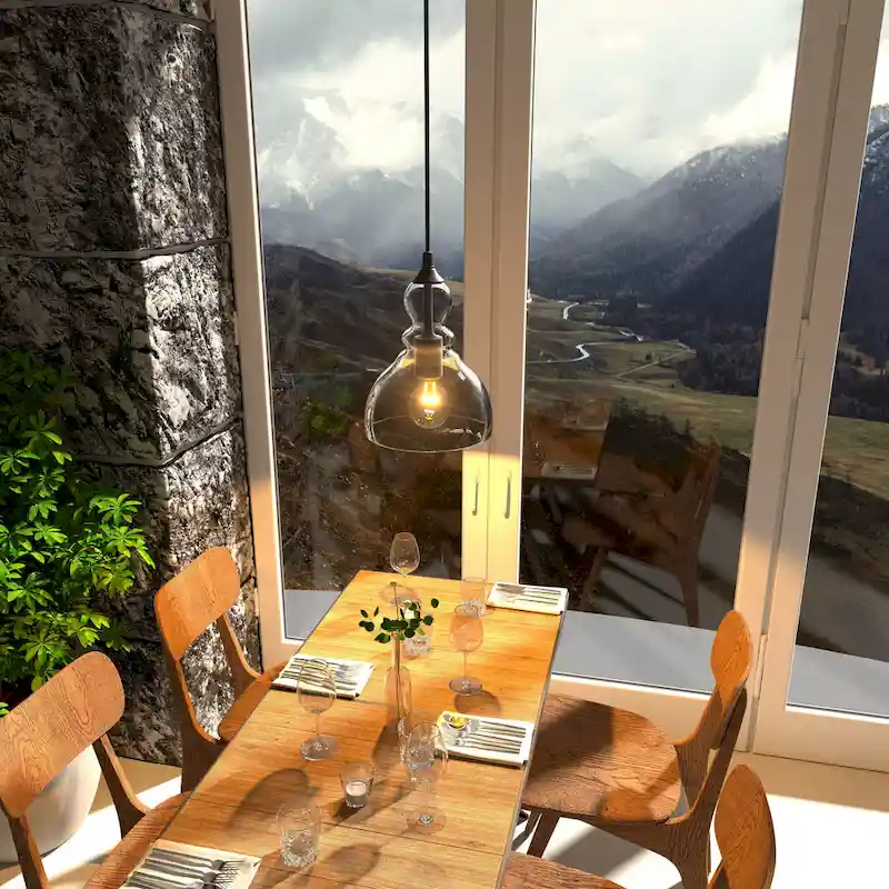 1- Light Single Teardrop Pendant