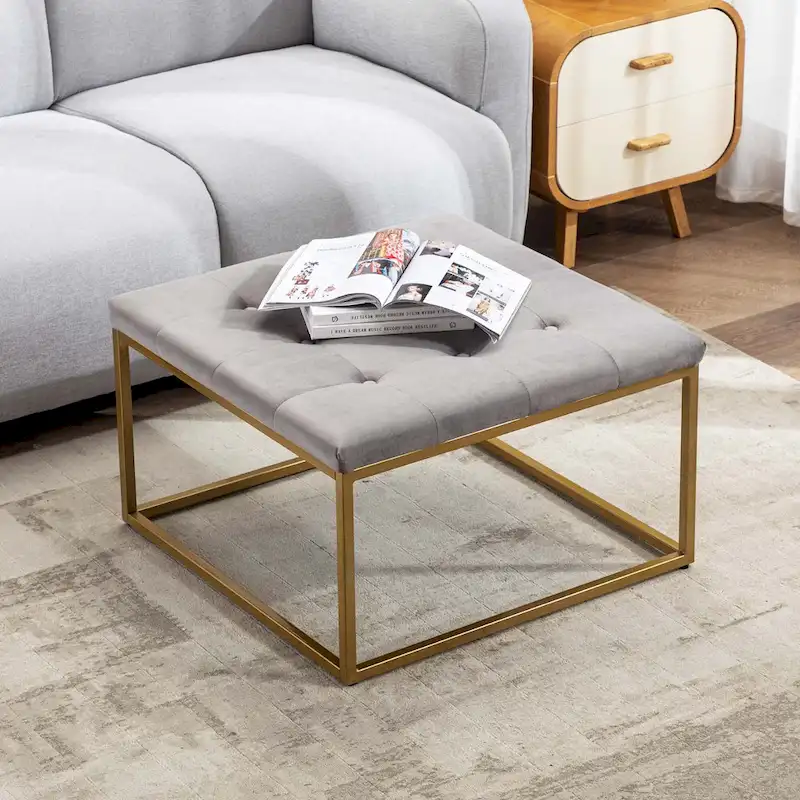 Square Ottoman Coffee Table 28L x 28D x 17H