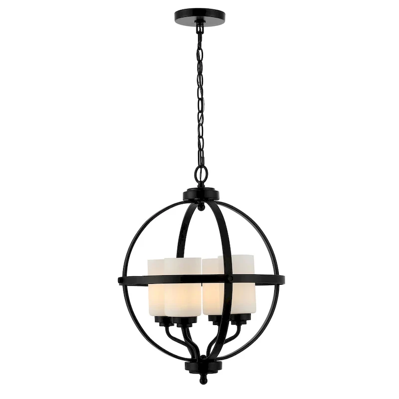 SAFAVIEH Lighting Maribelle 4-Light Led Adjustable Pendant - 17  W x 17  L x 26-98  H - 17Wx17Dx98H