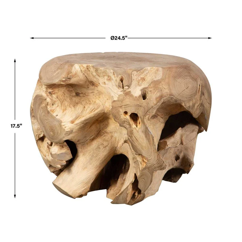 Sola Side Table, Bleached