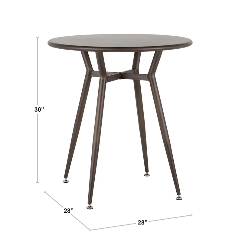 Carbon Loft Barton Industrial Round Dinette Table