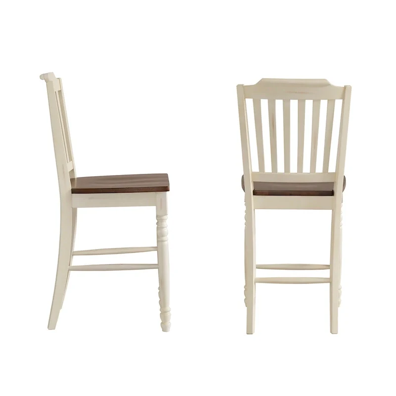 Brunico Two-Tone Counter Height Chairs (Set of 2)