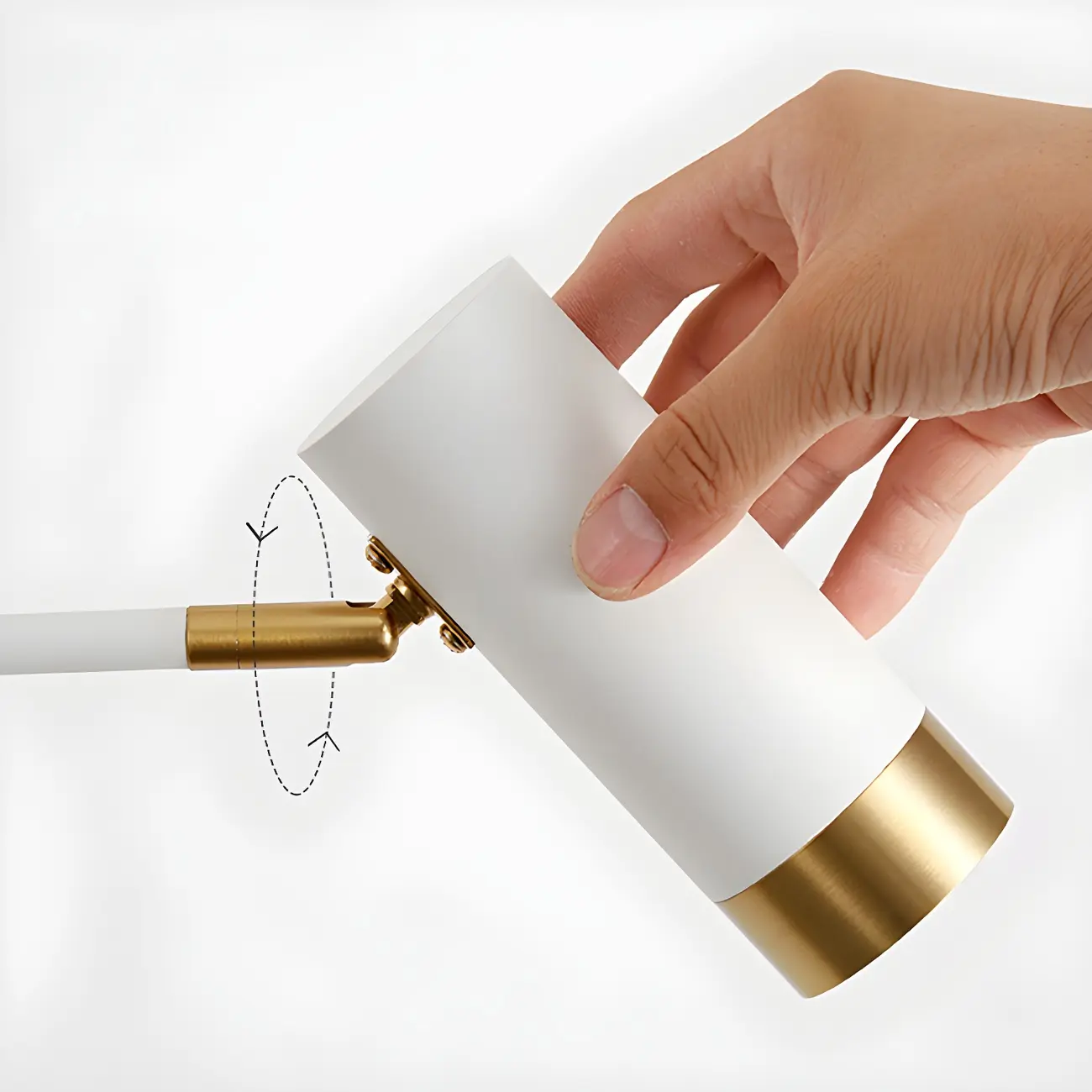 Modern Metal Cylinder Swing Arm Wall Light