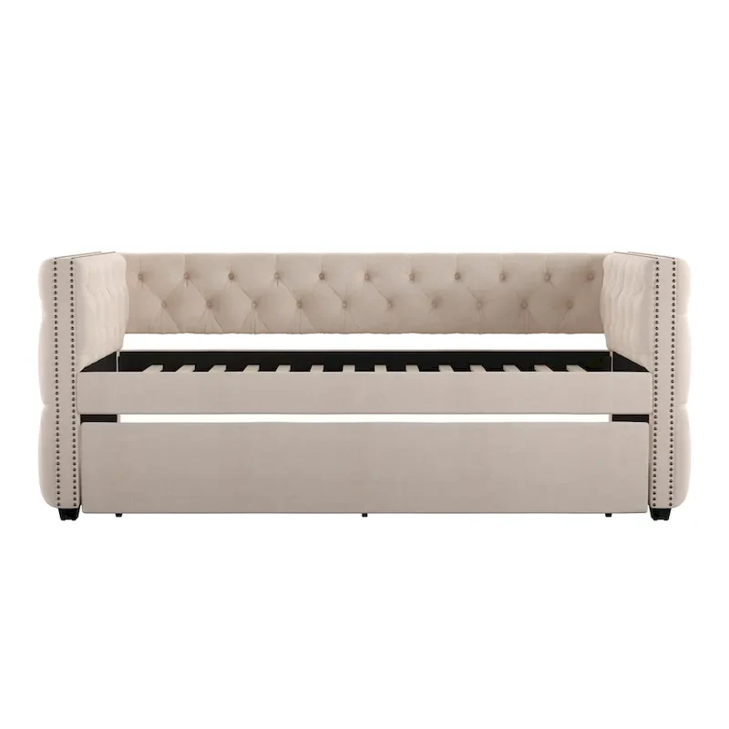 Knightsbridge Twin Tufted Nailhead Daybed by iNSPIRE Q Artisan