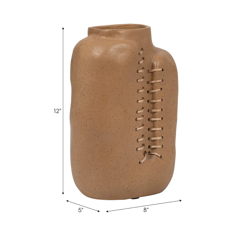 Sagebrook Home Neutral Textured Ceramic Artisan Vase