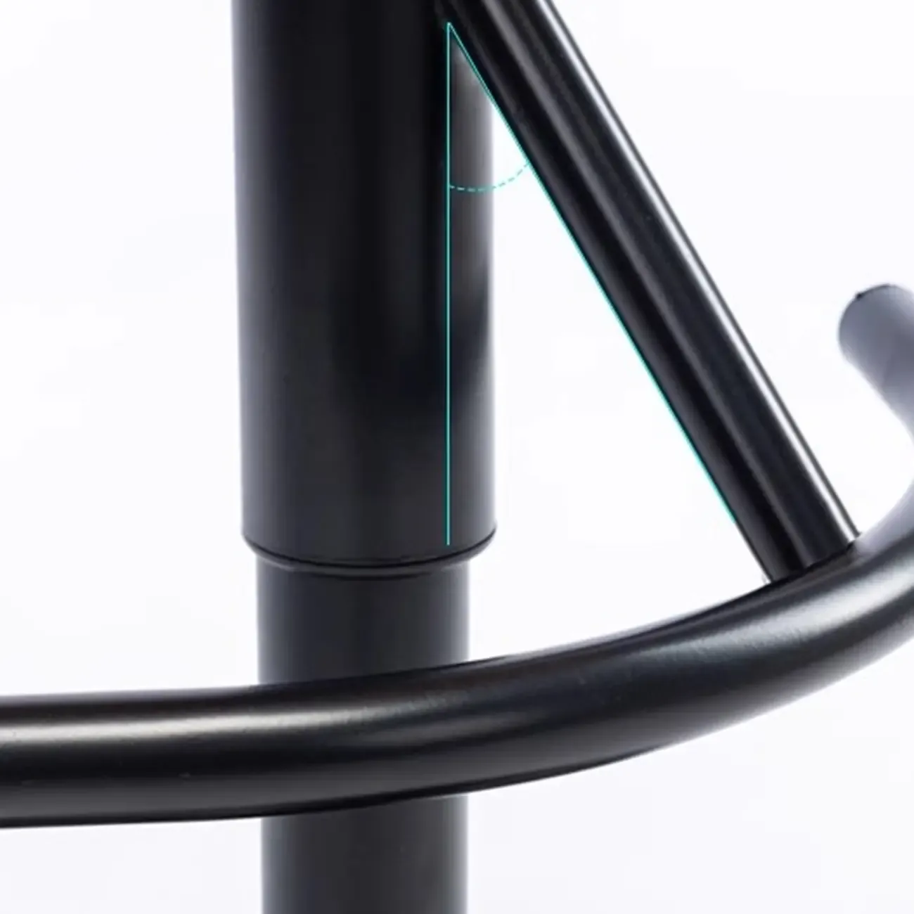 Industrial Modern Adjustable Pedestal Swivel Leather Bar Stools