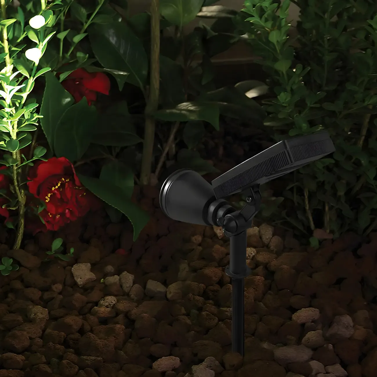 Modern Solar Sleek Cone Landscape Lighting