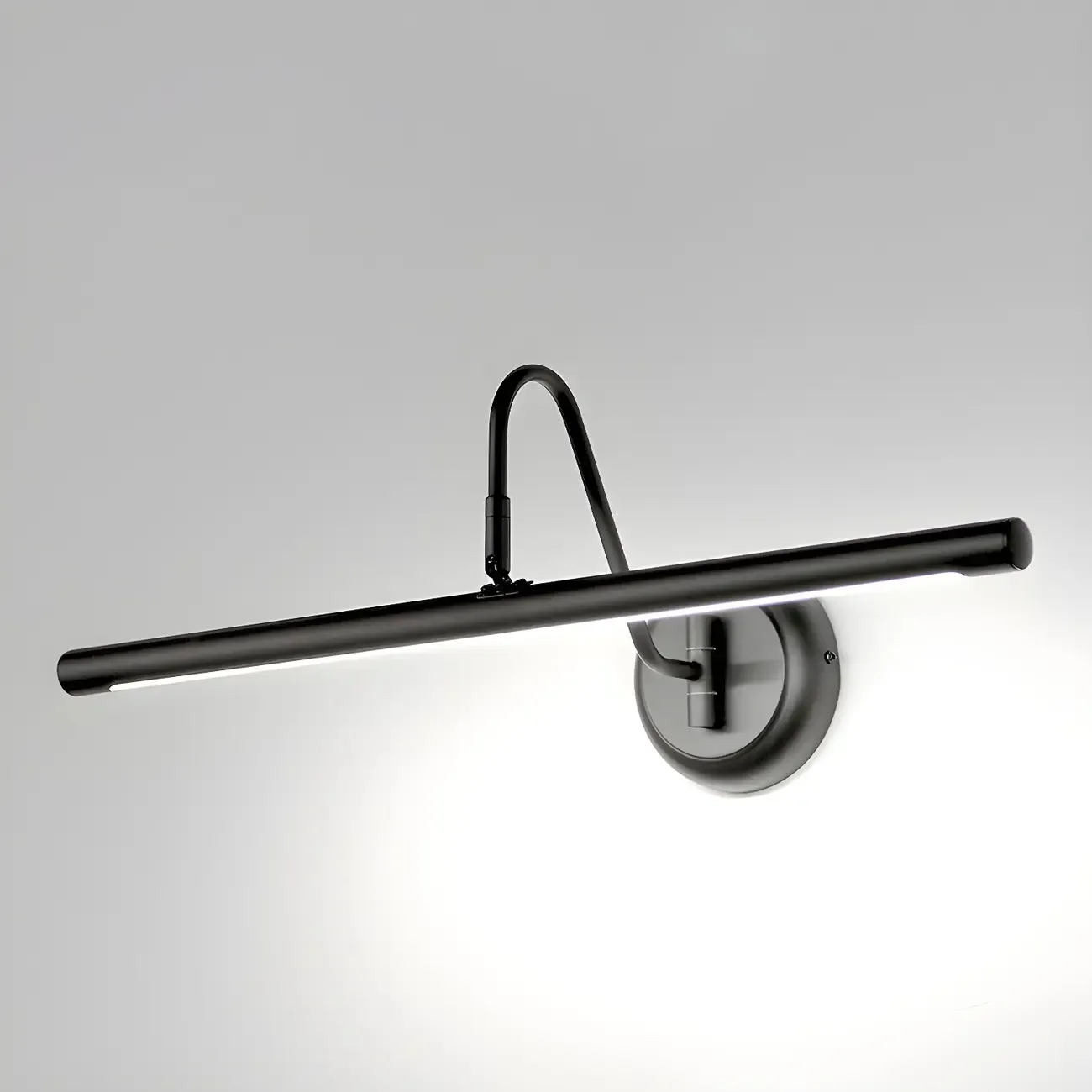 Wall-Mounted Linear Black Bathroom LED Vanity Light