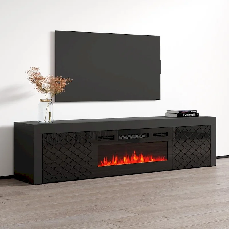 Dia BL-EF Electric Fireplace 71 TV Stand